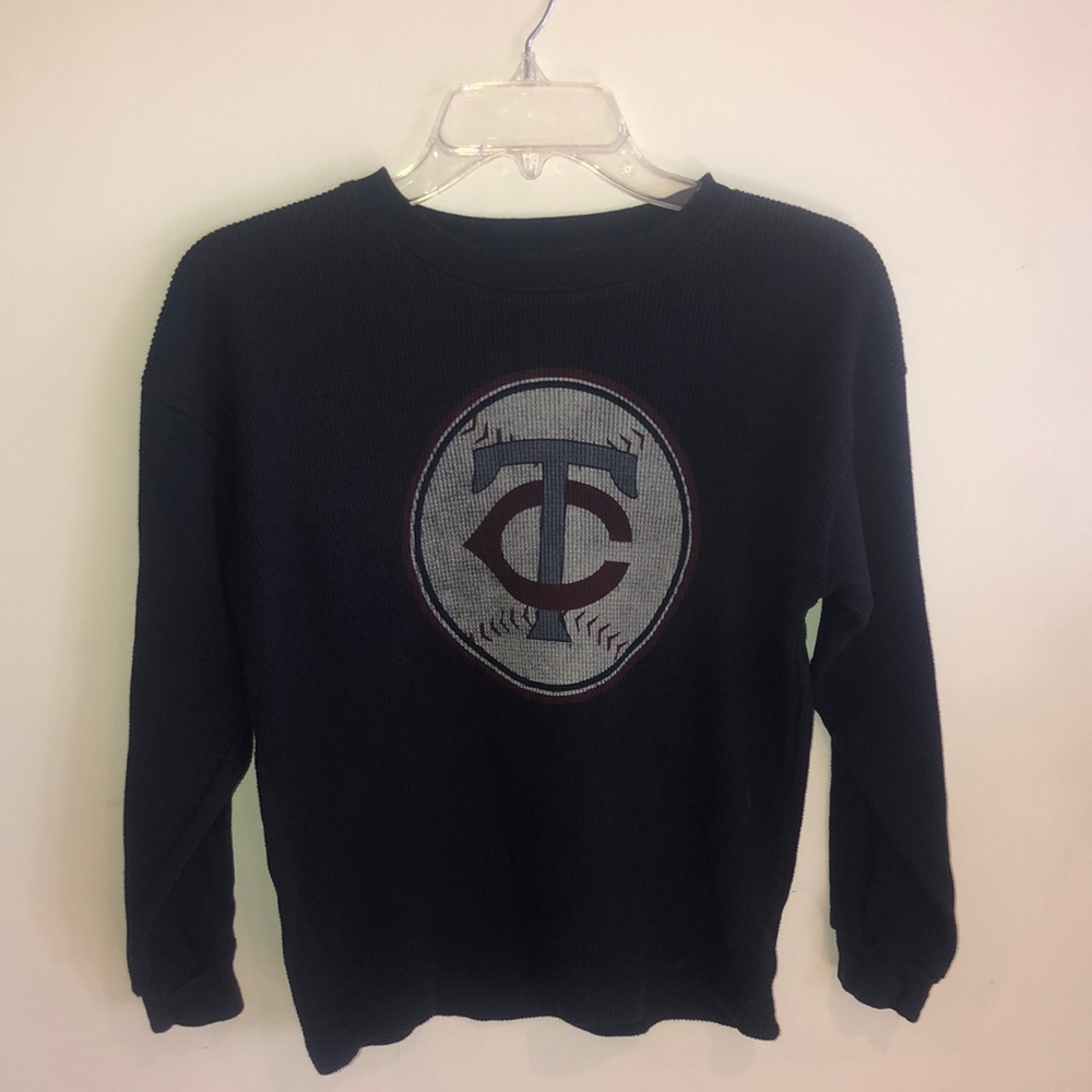 Minnesota Twins official gear, long sleeve cotton T, waffle weave, women/teen